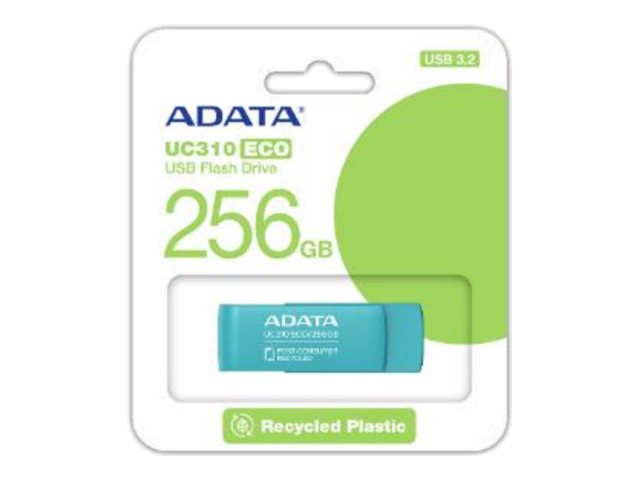 Adata Uc310 Eco, 256 Gb, Usb Typ-A, 3.2 Gen 1 (3.1 Gen 1), Drehring, 9 G, Grün