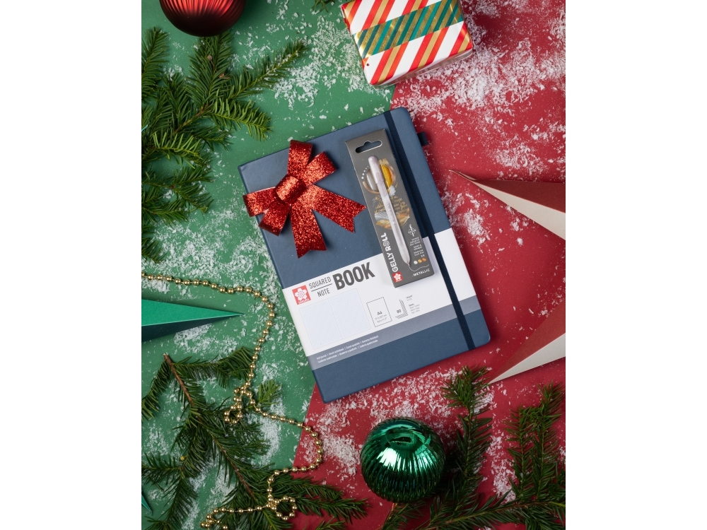 Sakura anteckningsbok DIN A4 rutat, mörk indigo hård pärm 160 sidor 1 st (94156805)