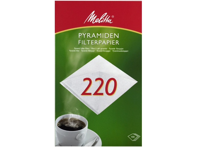 Melitta 200665, Kegle, Engangskaffefilter, Papir, Hvid, Melitta 6610, 6620, 100 stk