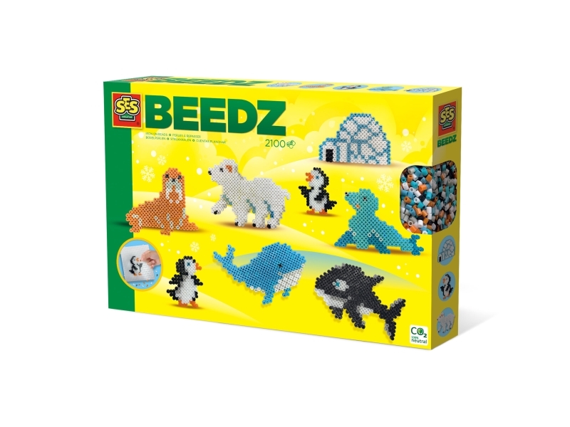SES Creative Beedz 06203, 5 År, Dreng/Pige, Barn, Pap, Flerfarvet, 2100 stk