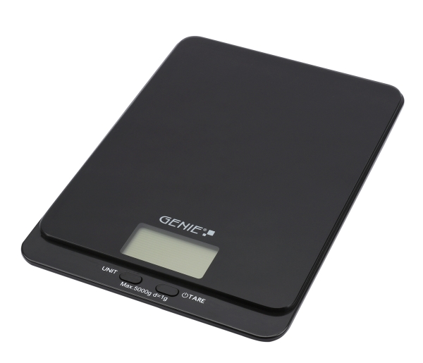 Genie Dls 5, Elektronisk Køkkenvægt, 5 Kg, 1 G, Sort, Bordplade, Rektandel