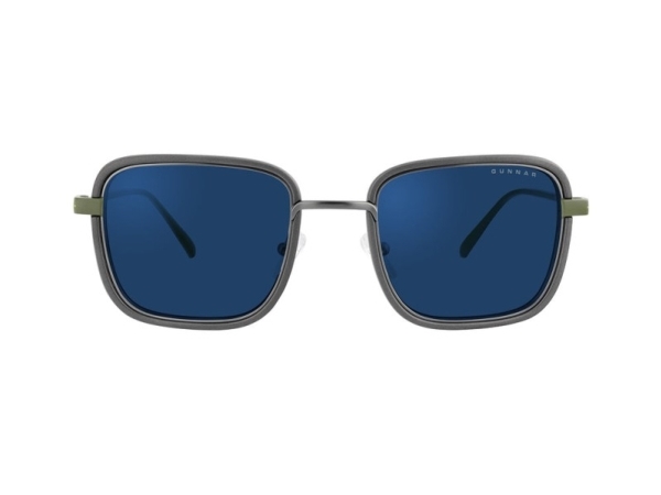 Gunnar Optiks FAL-05511, Mænd, Firkant, Klassisk, Grøn, Grå, Nylon, Rustfrit stål, Blå