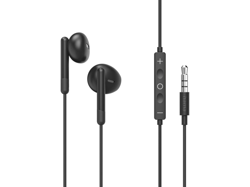 Hama Noble, Ledningsført, Opkald/Musik, 20 - 20000 Hz, 16 G, Headset, Sort