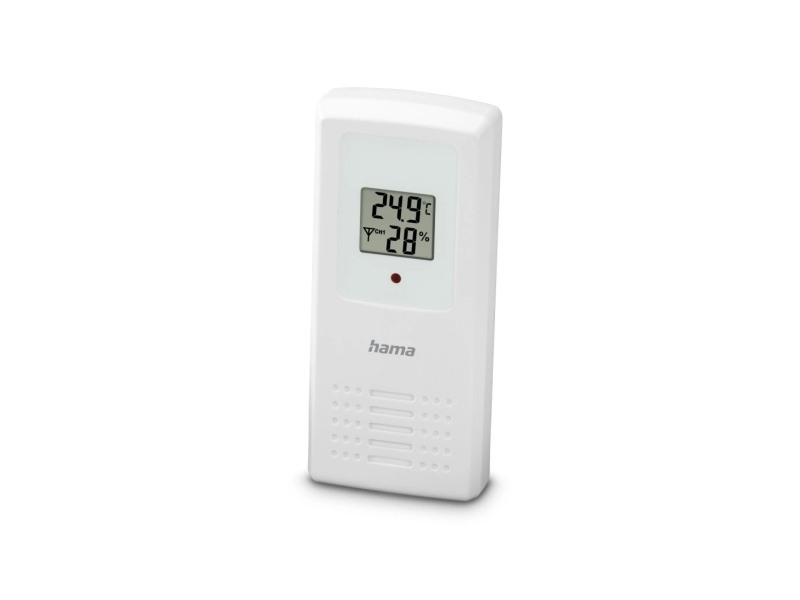 Hama 00222244, Hvid, Udendørs Hygrometer, Udendørs Termometer, Termometer, Hygrometer, 20 - 95%, -20 - 60 °C, 50 M