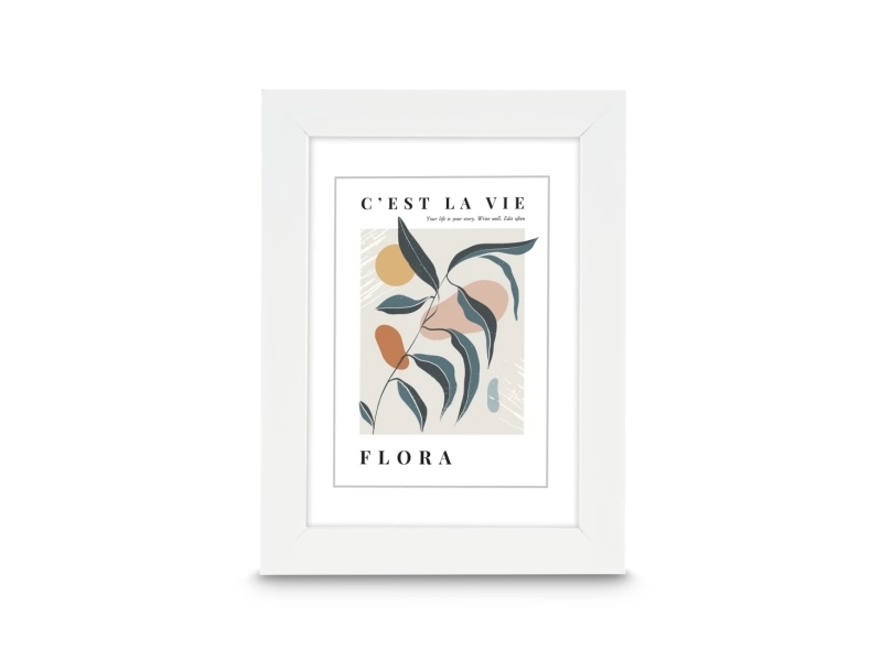 Hama Flora, Yksi kuvakehys, Polystyreeni (PS), Valkoinen, Taulukko, Seinä, 9 x 13 cm, Suorakulmainen