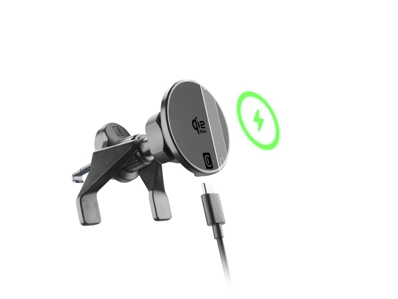 Cellularline Magqi25holderventk, Automatisk, Usb, Trådløs Opladning, 1,5 M, Sort
