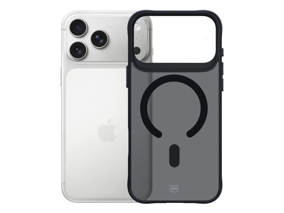 3Mk Smoke Magcase, Cover, Apple, Iphone 17 Pro Max, 17,5 Cm (6.9"), Grau, Transparent