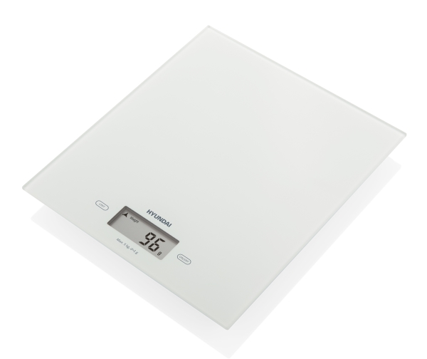 Hyundai KVE 893, Elektronisk köksvåg, 5 kg, 1 g, Vit, Glas, Bänkdiskmaskin
