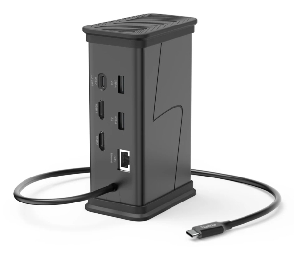 Hama 00200150, Usb Type-C, 3.5Mm, Rj-45, Usb 3.2 Gen 1 (3.1 Gen 1) Type-A, Usb 3.2 Gen 1 (3.1 Gen 1) Type-C, Hdmi, Usb 2.0..., 5000 Mbit/S, 30 Hz, 38