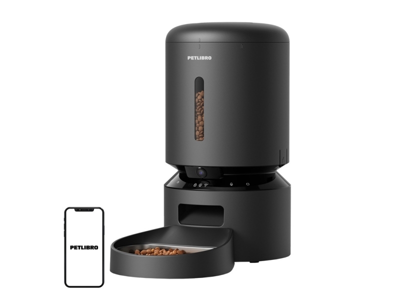Foderautomat med kamera Petlibro Granary, 5L (svart) | Sällskapsdjur - Katt - Mat & vattenskålar för katten | GameStuff