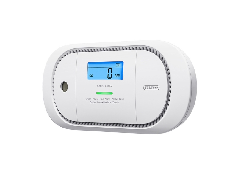 X-Sense XC01-M ProConnected Kuliltealarm – Trådløs Sammenkoblingsbar CO-alarm med LCD-display