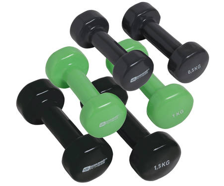 Schildkröt Fitness 960010, Kurzhantel Mit Festem Gewicht, Schwarz, Grün, 6 Stück(E)