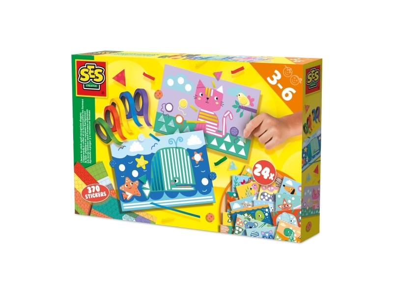 SES Creative 14632, Håndværkssæt til børn, 3 År, Pap, Flerfarvet