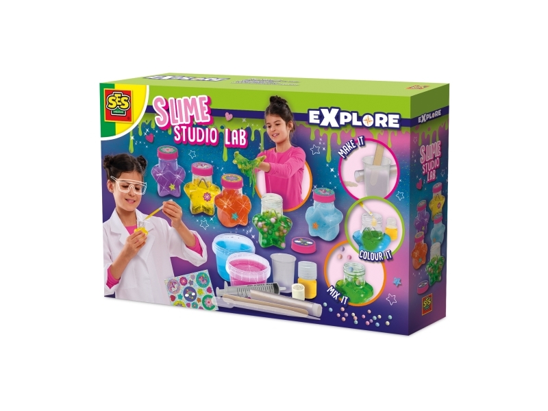 SES Creative Explore Slime Studio Lab, Slime, Kemi, 5 År, Flerfarvet