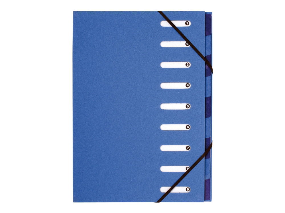 Harmonikamappe Exacompta Forever, A4, 9 sektioner, blå