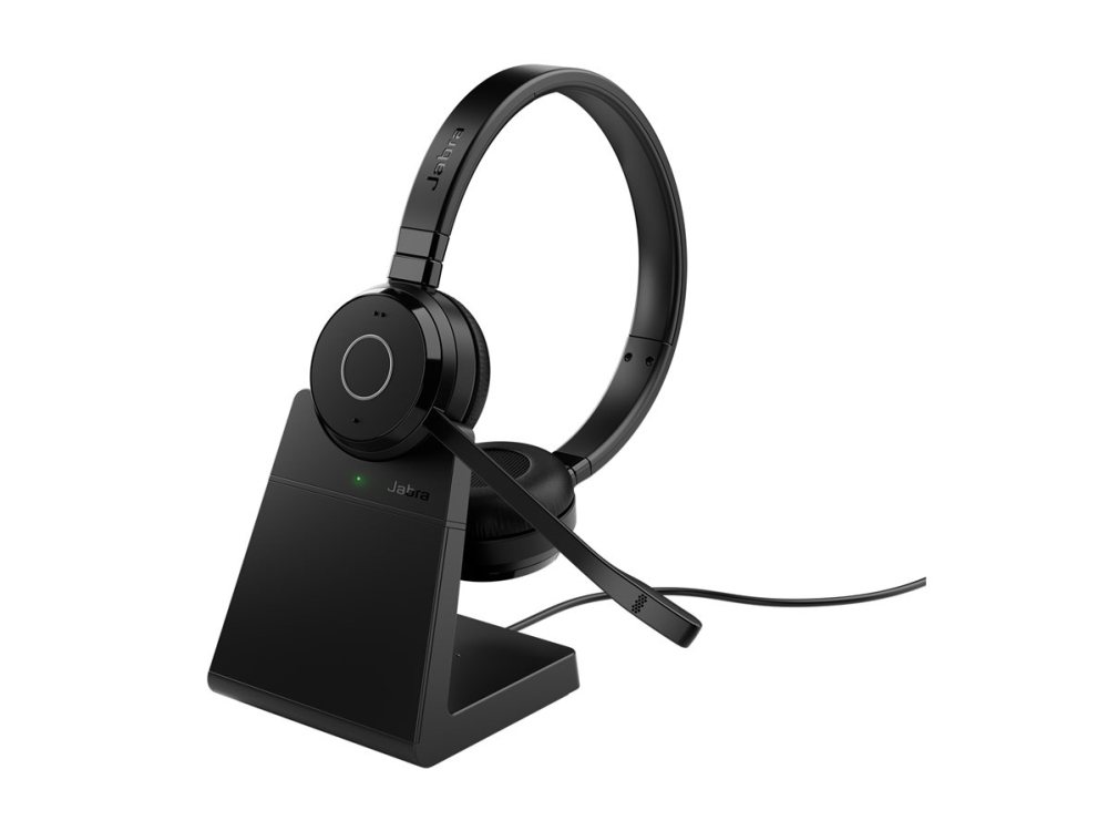 Jabra Evolve 65 Te Ms On-Ear-Headset Bluetooth Mit Ladestation