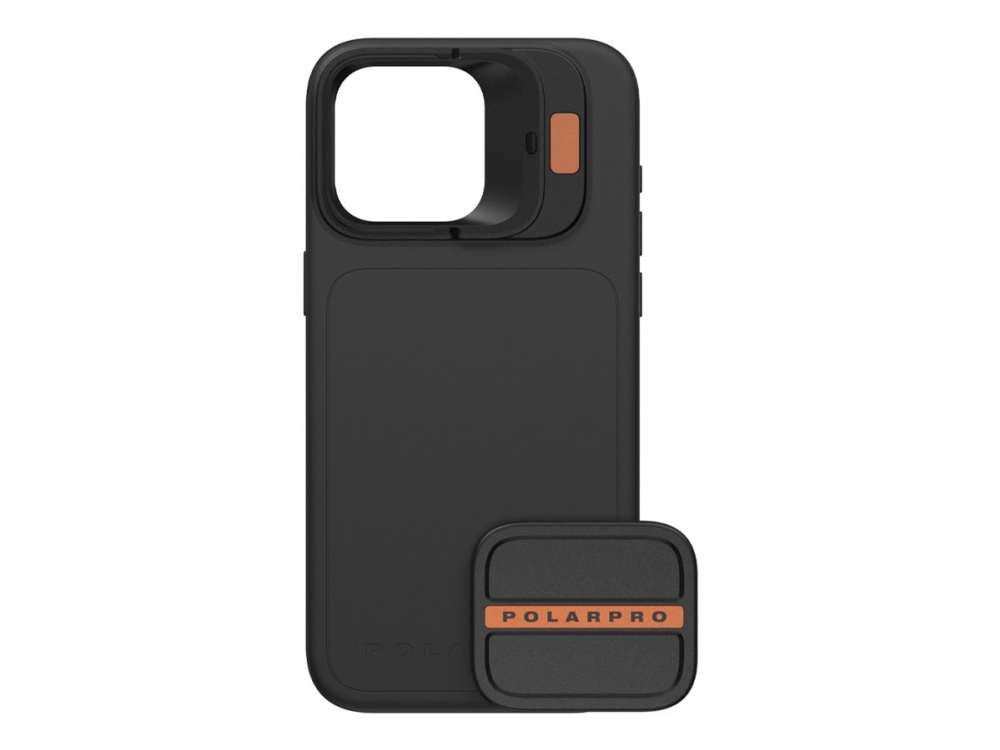 Polar Pro Litechaser 15 - Bagsidecover Til Mobiltelefon - Magsafe-Kompatibilitet - Aluminum Plate - Sort - For Apple Iphone 15 Pro Max