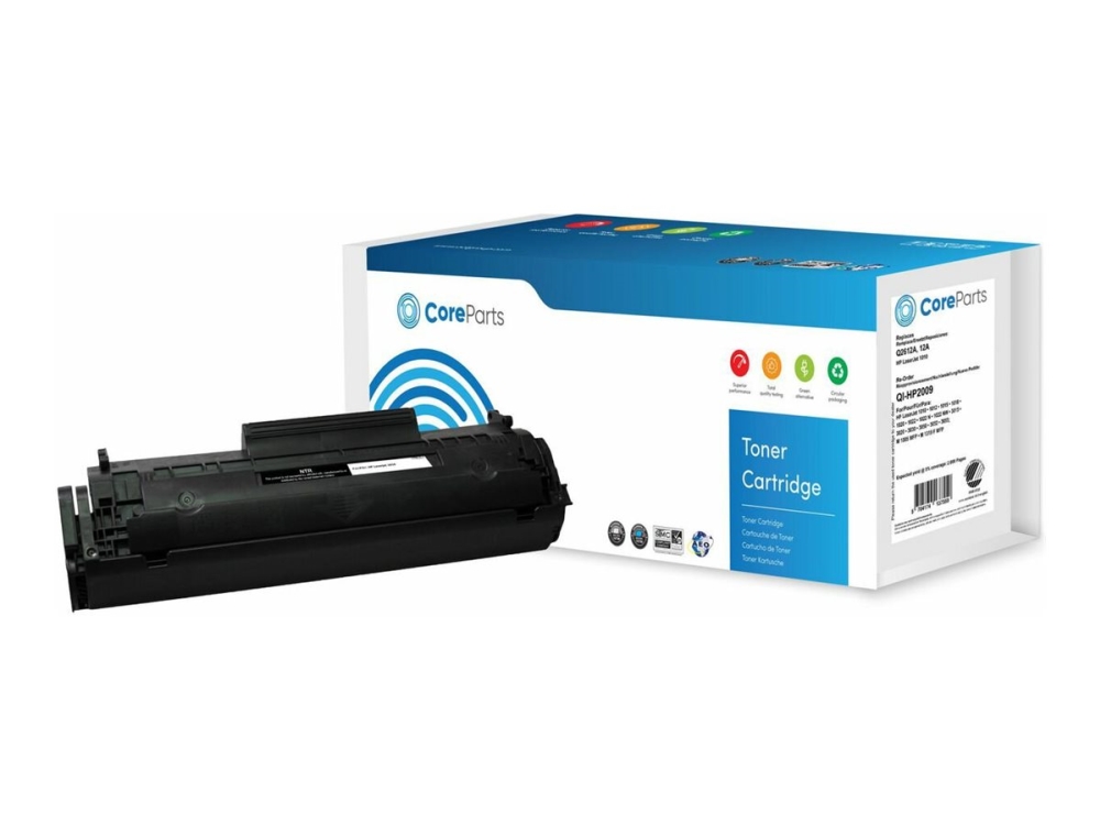 Coreparts - Sort - Kompatibel - Boks - Tonerpatron (Alternativ Til: Hp Q2612a)