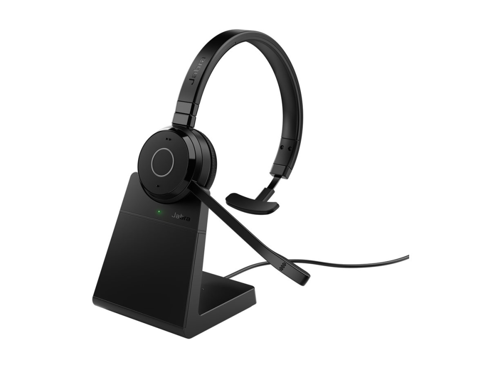 Jabra Evolve 65 TE Mono - Headset - på örat - Bluetooth - trådlös - USB-A via Bluetooth-adapter - ljudisolerande - Certifierad för Microsoft-teams | TV, Ljud & Bild - Hörlurar & Mikrofoner | GameStuff