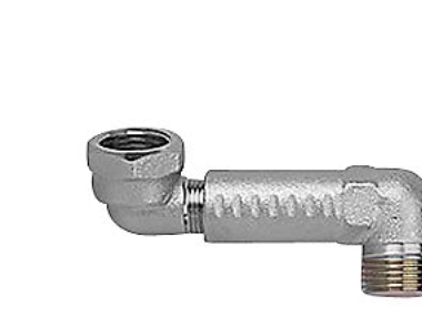 Excentrisk radiatorspring - ttlslutn. f/radiator, 2-delt, kan afkortes 35-70 mm