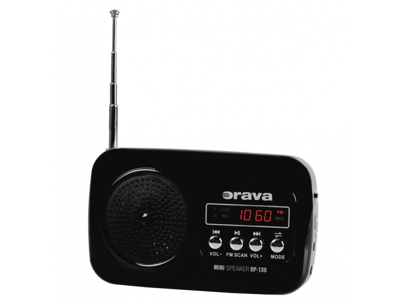 Orava Rp-130, Bærbar, Digital, Fm, 3 W, Mp3, Led