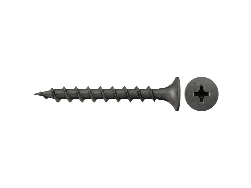 Fischer 665055, Skrue, Metal, Gipsvæg, Fiberbræt, Metal, Gipsplade, Træ, Ph (Phillips), Ph2, Sort
