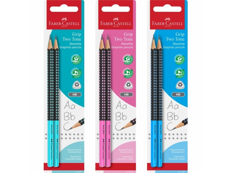 Faber-Castell 517093, Hb, Gemischte Farben, Hexagonal, 2 Stück(E)