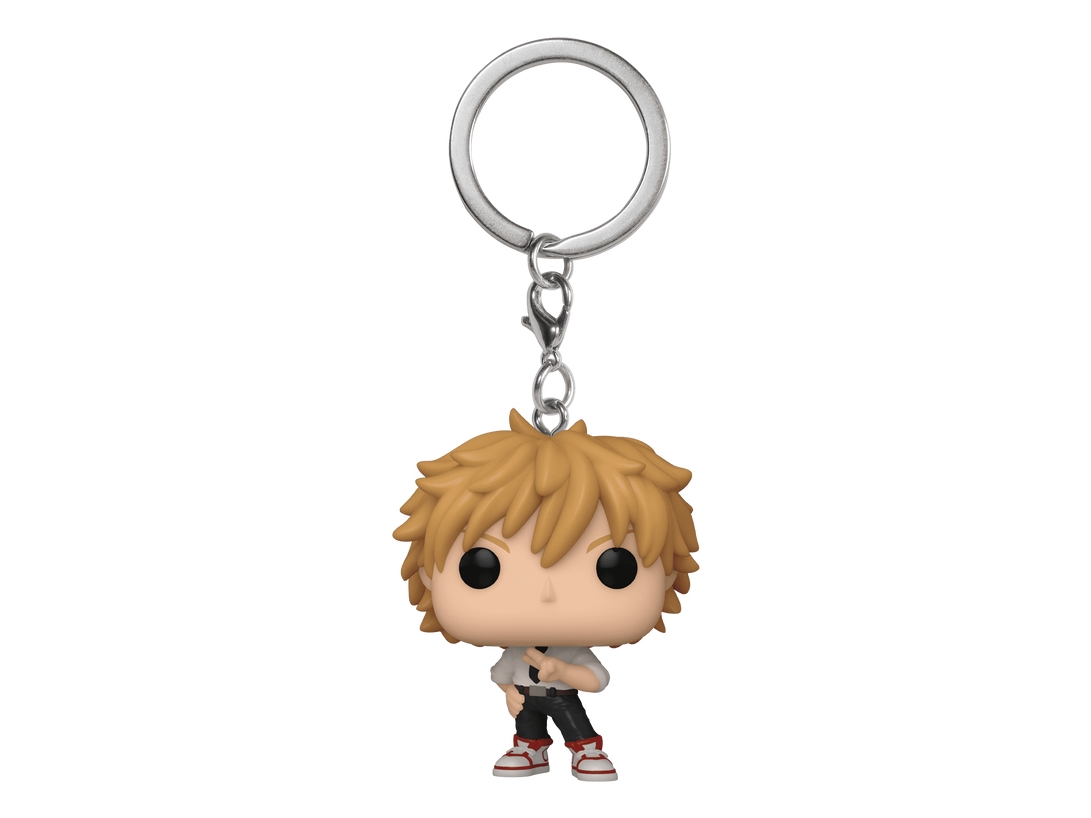 FUNKO POP! KEYCHAIN Denji, Nøglering, Flerfarvet, Vinyl, Chainsaw Man, 102 mm, Kasse