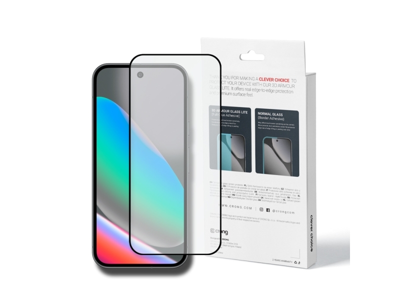 Crong Crg3daglgpx10, Google, Pixel 9/10, Trockene Anwendung, Splitterfrei, 1 Stück(E)