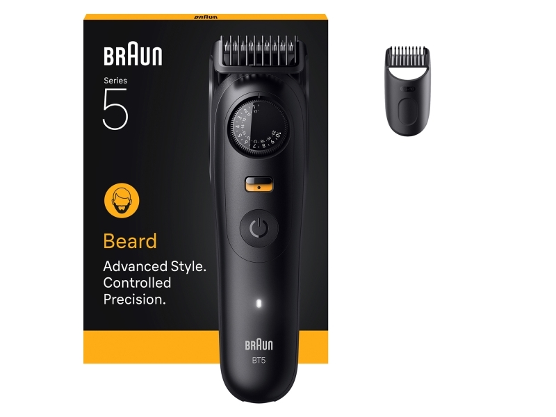 Braun Beardtrimmer 5 Bt5500, Waschbar, Akku, Schwarz