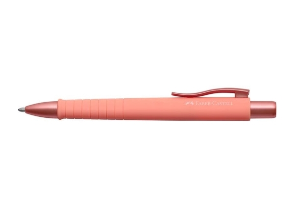 Faber-Castell Kugelschreiber Poly Ball XB, Fastklämbar och indragbar penna, Korall, Blå, 0,6 mm, Extra tunn, 1 styck | Skrivredskap - Kulspetspennor & Reservoarpennor - Kulspetspennor med tryckknapp | GameStuff