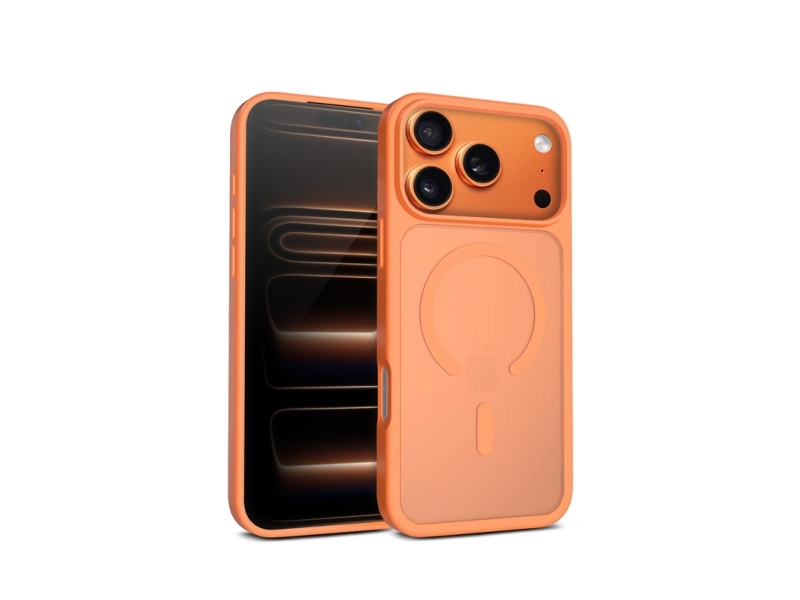 Crong Crghmmip1769porg, Cover, Apple, Iphone 17 Pro Max, Orange, Gennemsigtig
