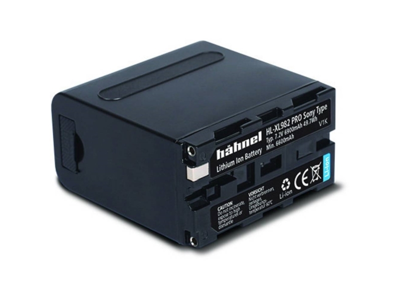 Hähnel Fototechnik Hl-Xl982 Pro Kamerabatteri Original-Batteri Erstatter Original-Batteri Np-F960, Np-F970 7,2 V 6900 Mah