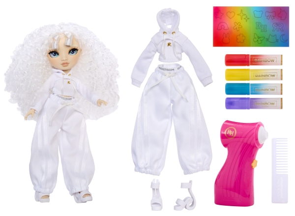 Rainbow High Air Brush & Create Fashion Dolls -Green Eyes, Mode dukke, Pige, 4 År, Dreng/Pige, 280 mm, Flerfarvet