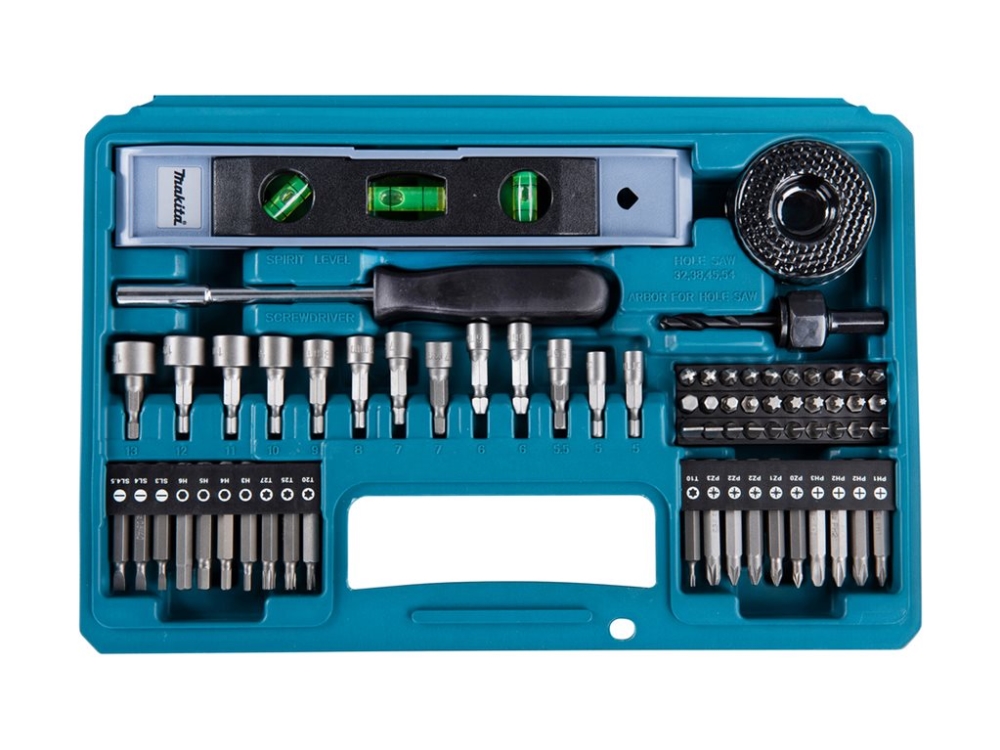 Makita - Spissett for skrutrekker og bor - for metall, tre, murstein - 102 deler