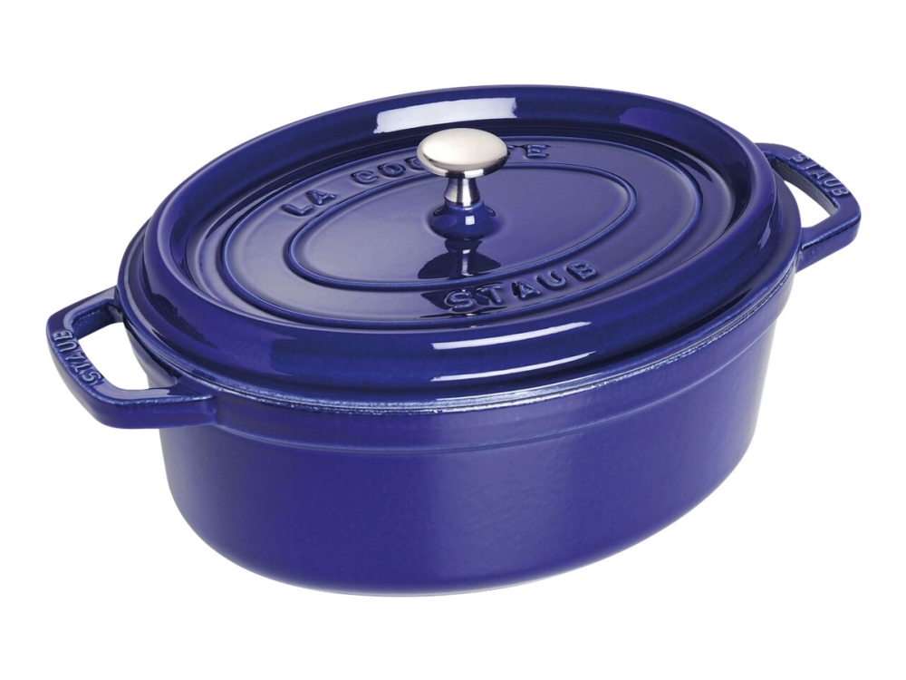 STAUB - Cocotte med dække - 29 x 15 cm - 4.25 L - oval - mørkeblå