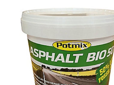 Potmix reparationsasfalt 20kg - Asphalt Bio 50 er en klimavenligere asfalt af høj kvalitet