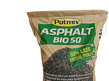 Potmix reparationsasfalt 20kg - Asphalt Bio 50 er en klimavenligere asfalt af høj kvalitet