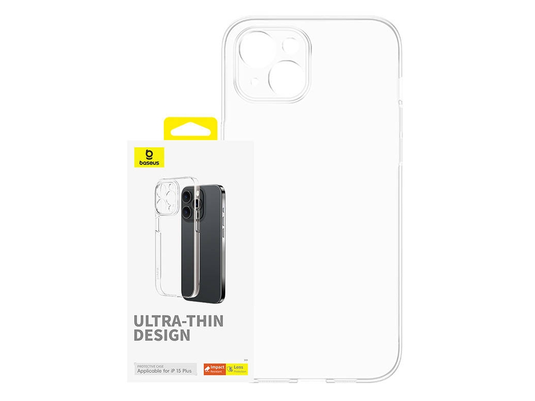 Baseus Os-Lucent, Cover, Apple, Iphone 15 Plus, 17 Cm (6.7"), Transparent