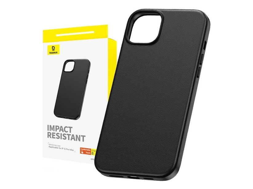 Baseus Fauxther, Cover, Apple, Iphone 15 Pro Max, 17 Cm (6.7"), Schwarz