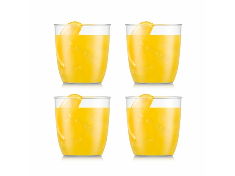 Bodum Kvadrant, Transparent, Kunststoff, 4 Stück(E), 350 Ml, 87 Mm, 87 Mm