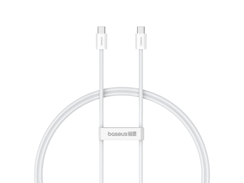 Baseus Superior, 1 M, Usb C, Usb C, Usb 2.0, 480 Gbit/Sek., Hvid