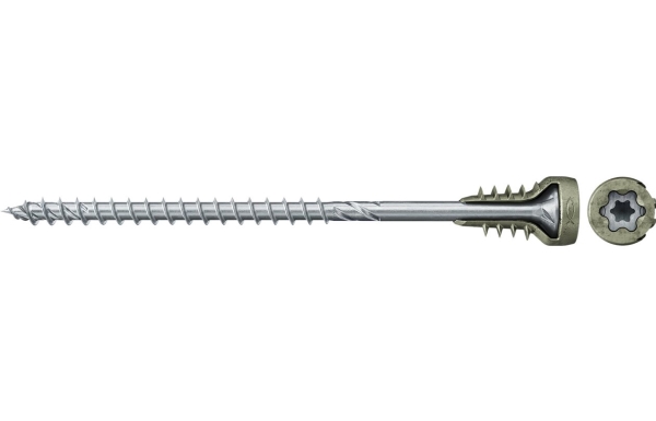 Fischer 558882, Skrue, Metal, Træ, Delvis Gevind, Forsænket Hoved, Torx