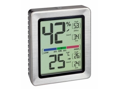 TFA-Dostmann EXACTO, Digital, Rektangulär, AAA, 1,5 V, 74 mm, 26 mm | Trädgården - Trädgårdstillbehör - Väderstationer & termometrar | GameStuff