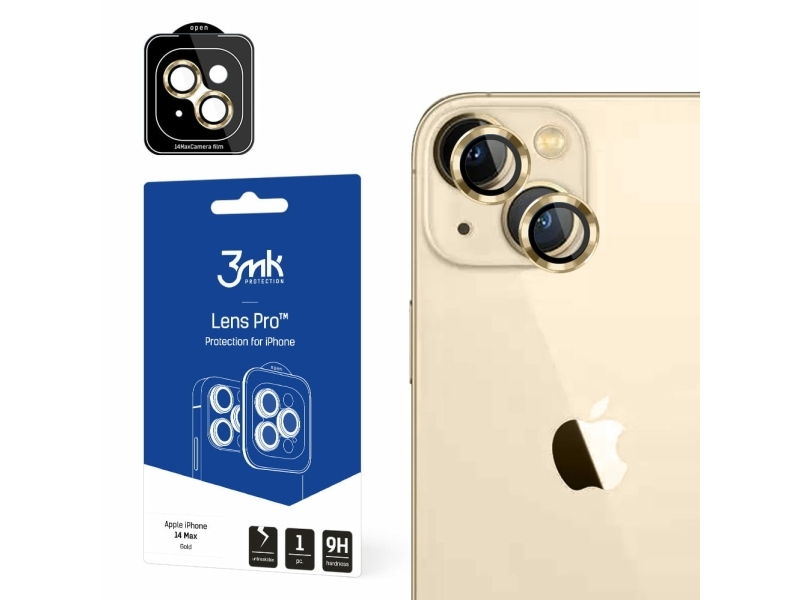 3Mk Lens Protection Pro, Iphone 14 Plus, Guld, 1 Stk