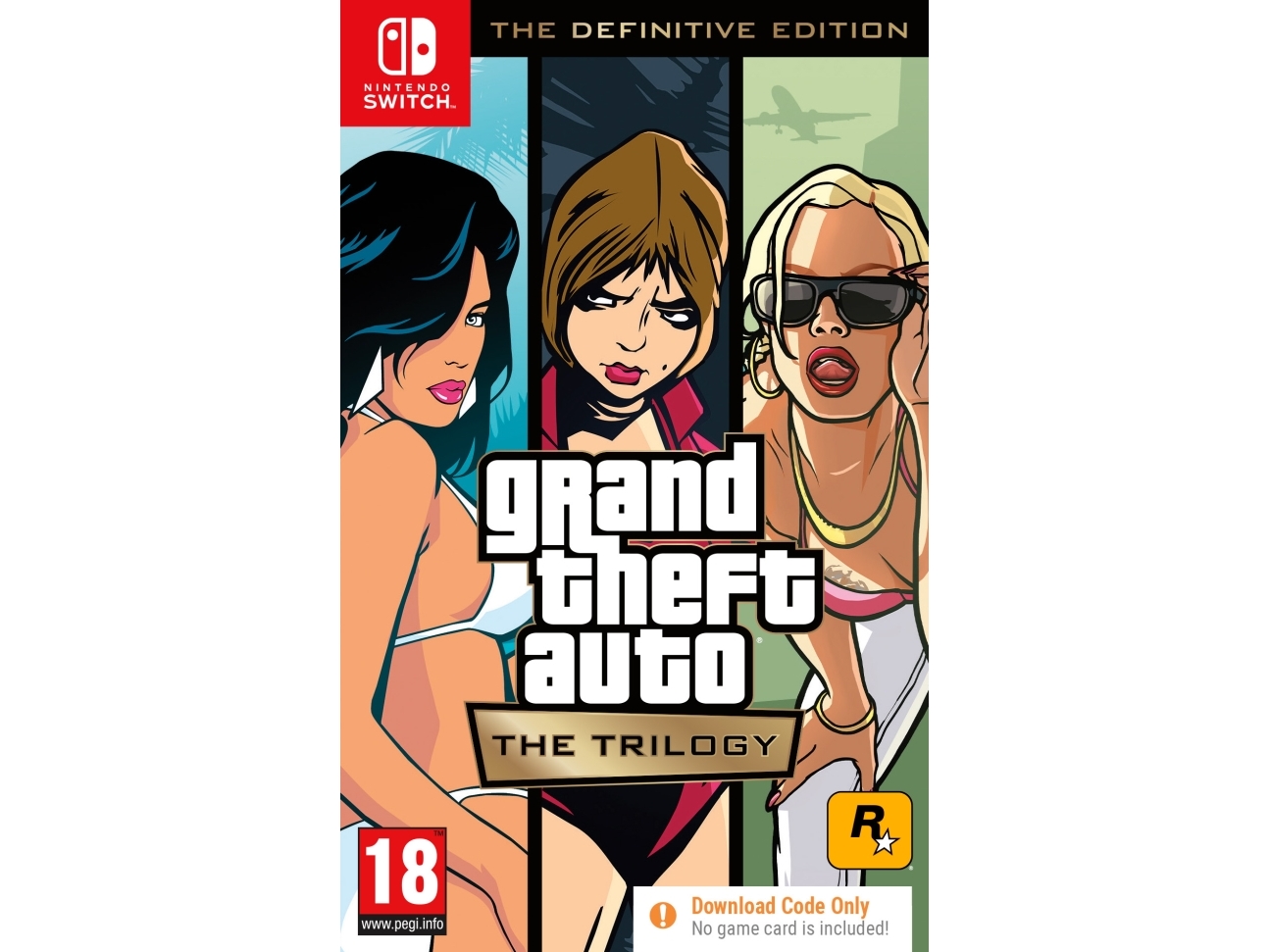 Rockstar Games Grand Theft Auto: The Trilogy – The Definitive Edition, Nintendo Switch, Nintendo Switch, M (Reif), Code In Einer Box