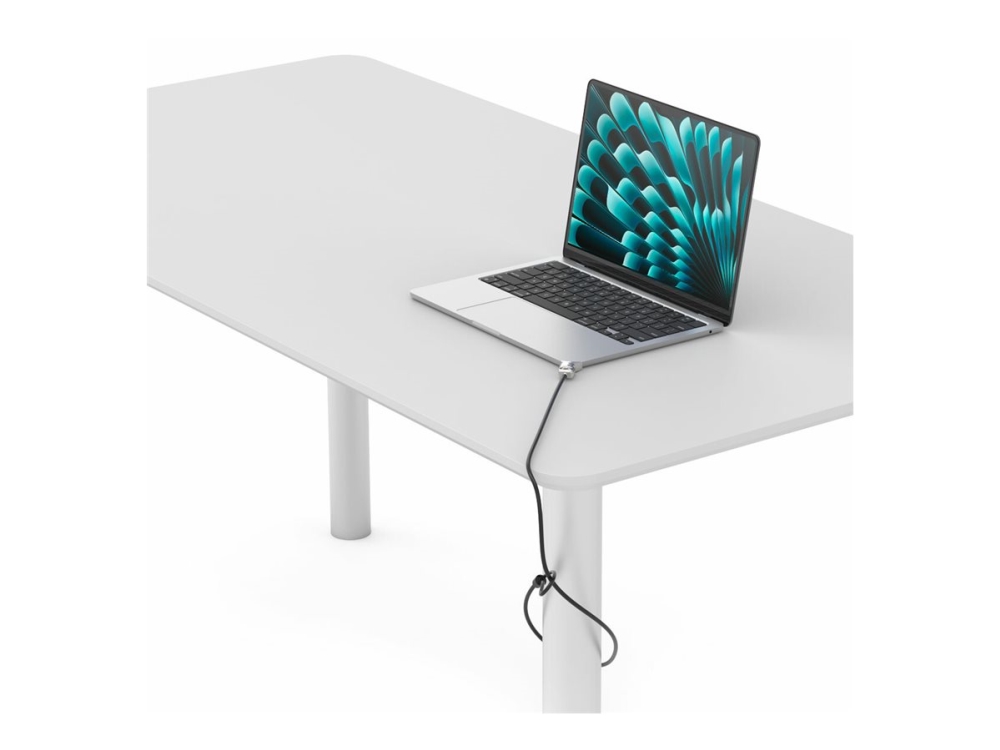 Compulocks Ledge Lock Adapter for MacBook Air 15 M2-M4 with Keyed Cable Lock Silver - Sikkerhedspakke for system - nøglelås - for Apple MacBook Air (15.3 tommer, M2, Midt 2023)