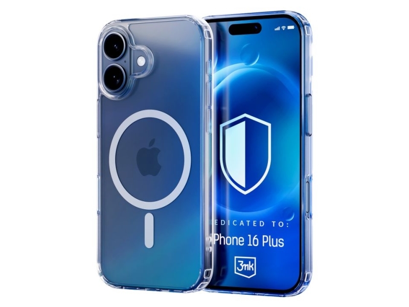 3Mk Magcase, Cover, Apple, Iphone 16 Plus, 17 Cm (6.7"), Transparent