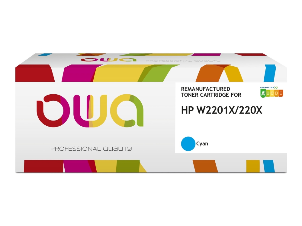 Owa - Høj Kapacitet - Cyan - Kompatibel - Boks - Genproduceret - Tonerpatron (Alternativ Til: Hp W2201x)