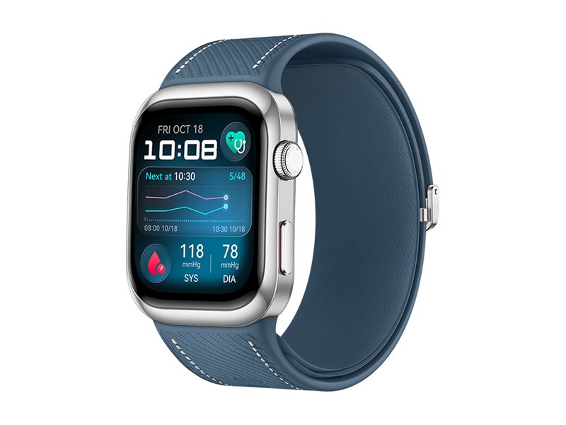 Huawei Watch D2 - Aluminiumlegering - smart klocka med rem - kompositläder - handledsstorlek: 161-210 mm - display 1.82 - Bluetooth, NFC - 40 g - blå | Tele & GPS - Mobiltelefoner - Apple iPhone | GameStuff